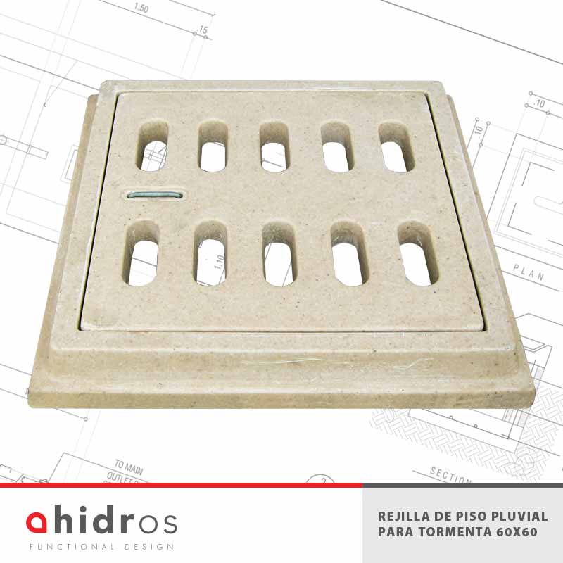 Rejilla De Piso Pluvial Para Tormenta 60 X 60 AL09
